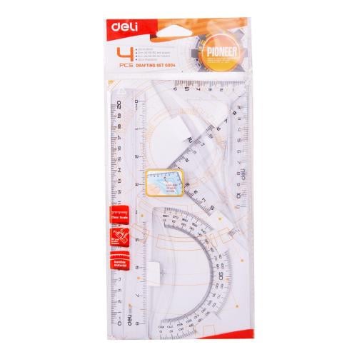أدوات هندسة 4 قطع – DELI