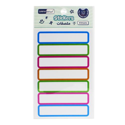ملصقات لاصقة ملونة للكتابة – Leeno