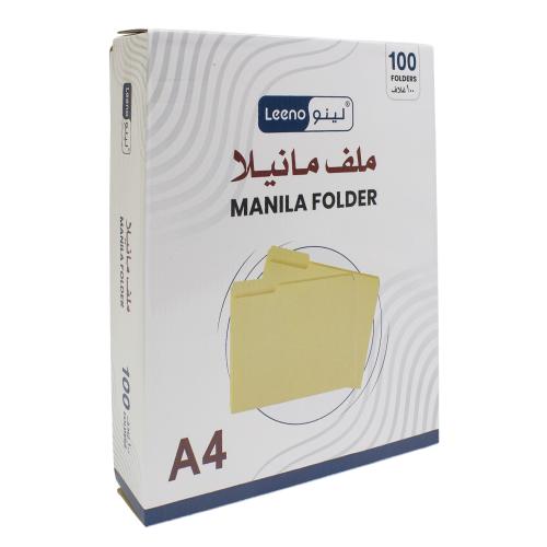 ملف مانيلا 100 ظرف LEENO - A4