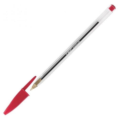 Red BIC Cristal ballpoint pen