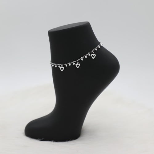 خلخال القلب الابيض