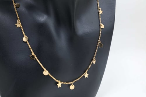 قلادة النجوم فضي