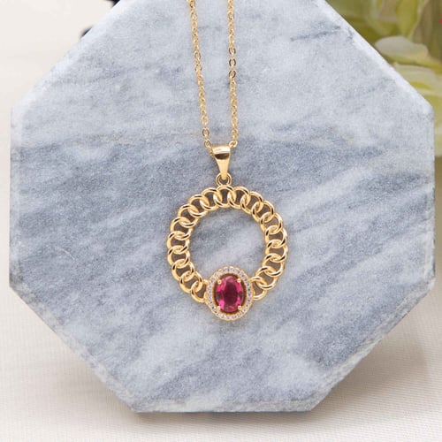 طقم الزمرده الحمراء