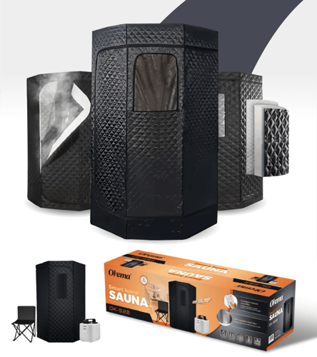 غرفة ساونا بخار متنقلة أصلية مع جهاز بخار وكرسي