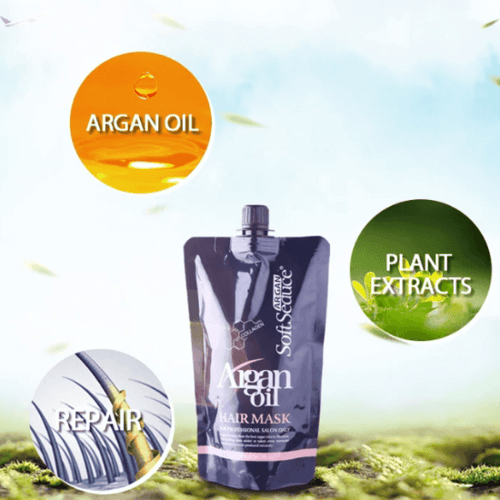 قناع معالج عميق للشعر بالكولاجين والأرجان