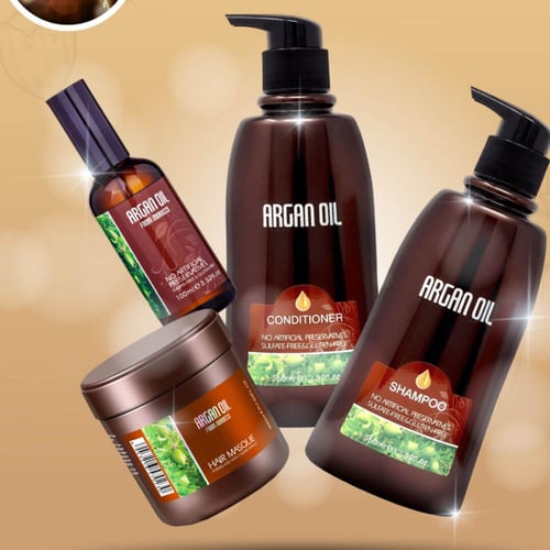 مجموعة زيت الارغان الأصلية للعنايه بالشعر من أرقان...