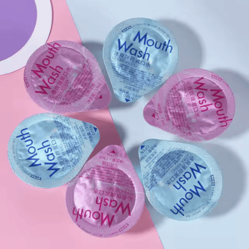 كبسولات غسول الفم بنكهة النعناع