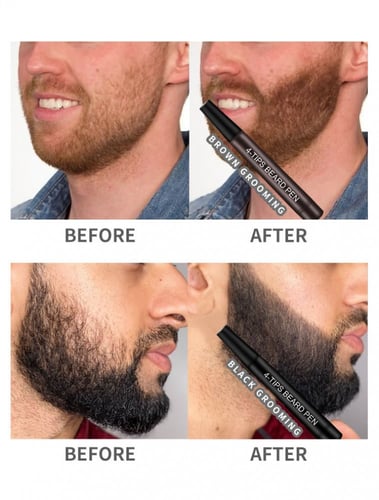 قلم اللحية لتعبئة الفراغات الأصلي - بني