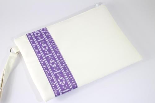 حقيبة يد ( باوتش) نقشة الخزامى