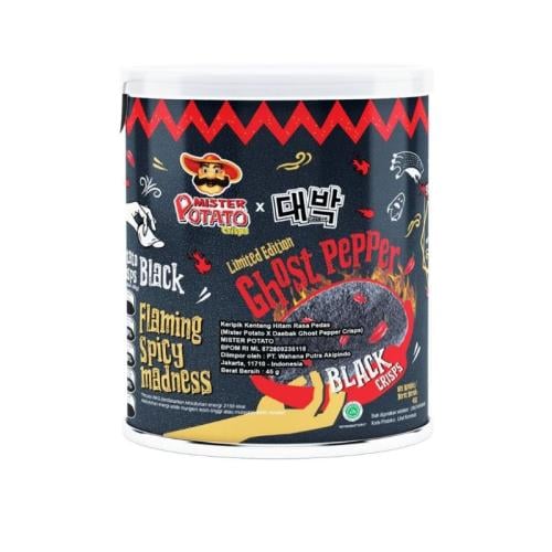 ghost pepper black crisps