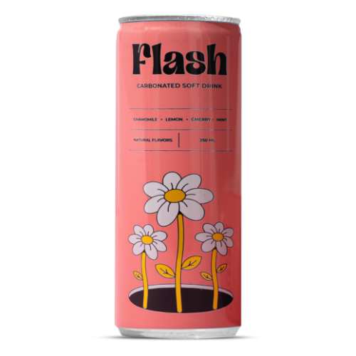 FLASH CARBONATED SOFT DRINK LEMON CHERRY