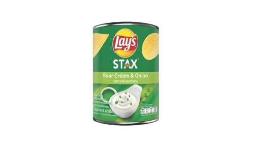 lays stax sour cream onion can