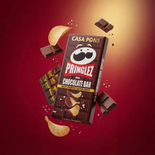 CASA PONS PRINGLEZ MILK CHOCOLATE BAR PEANUT