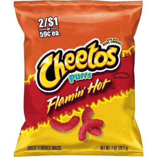 cheetos puffs flamin hot