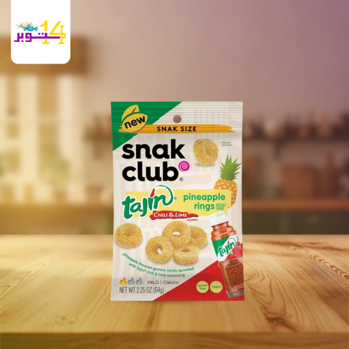 SNAK CLUB TAJIN CHILI LIME PINEAPPLE RINGS