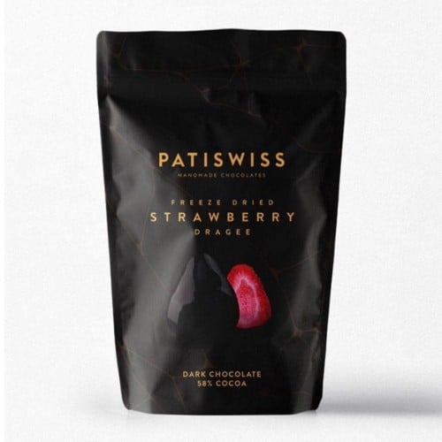 فرولة مجففة بالشوكولاتة الداكنة