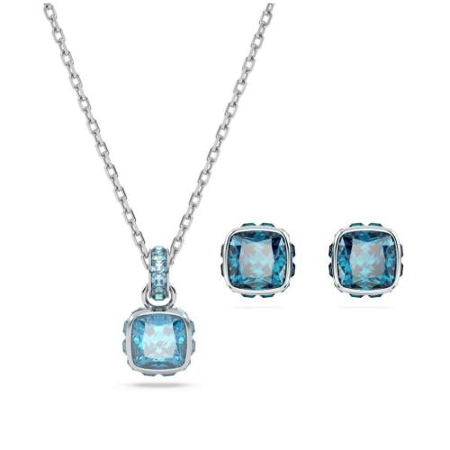 طقم سواروفسكي الفاخر بتصميم أنيق وأحجار لامعة