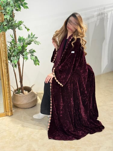 مخمل مموج عنابي