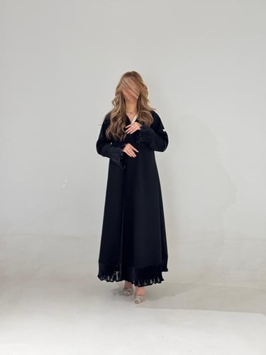 كتان مع تدخيلات شيفون مكسر