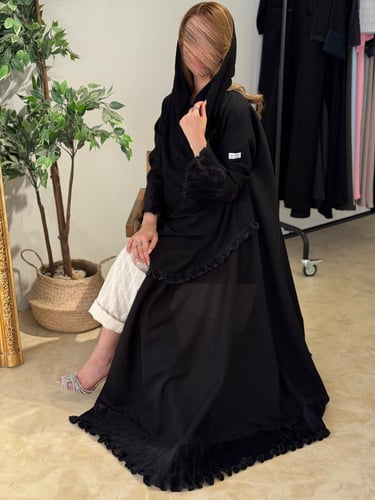 كتان مع تدخيلات شيفون مكسر