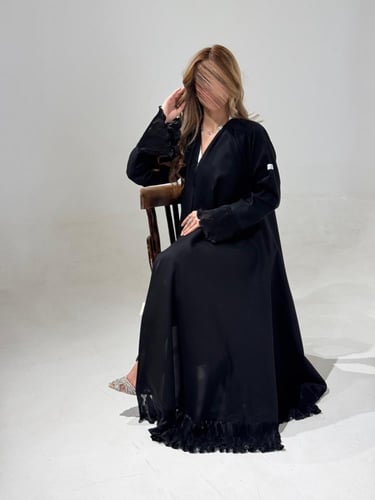 كتان مع تدخيلات شيفون مكسر