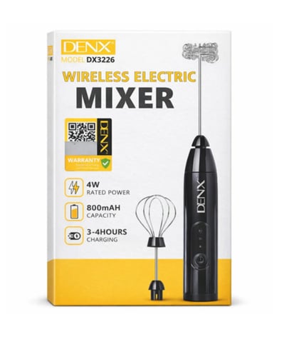 خفاقة ومضرب كهربائي لاسلكي من DENX (موديل DX3226)