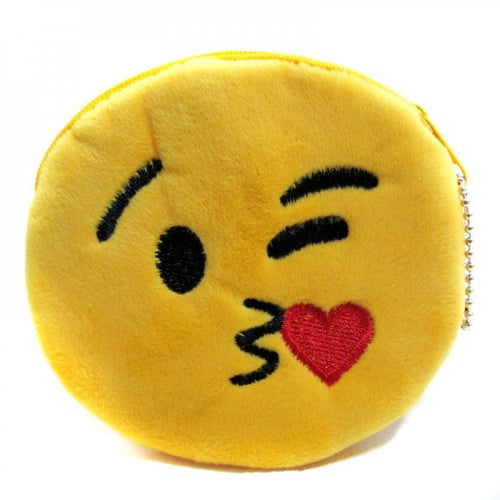 محفظة للـأطفال بسحاب أشكال منتوعة سمايلات مضحكة