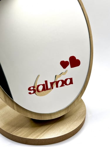 مرايه مكتب خشبية