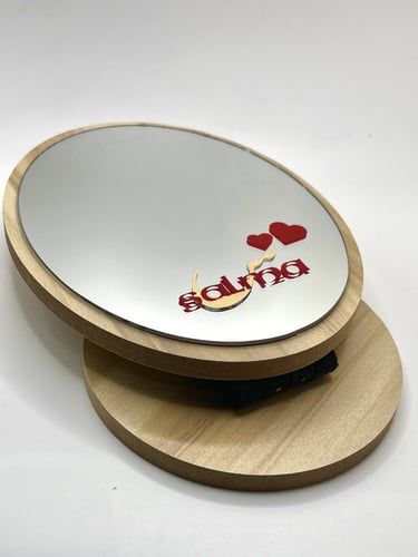 مرايه مكتب خشبية