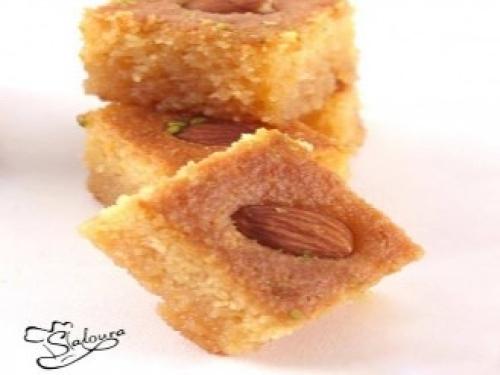 بسبوسة سادة-plain basbousa