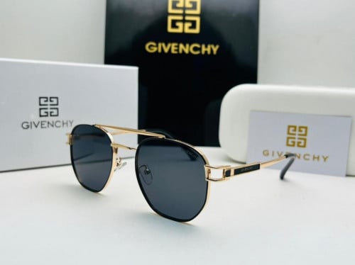 نظارة ماركة جيفنشي اسود اطار ذهبي