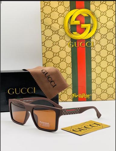 نظارة ماركة قوتشي باستايل جديد بني كامل