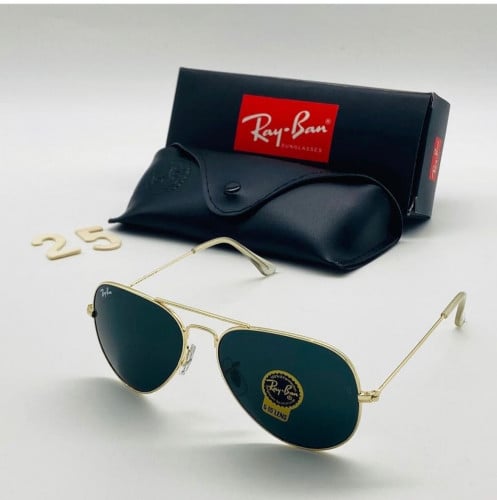 نظارة ماركة رايبان اطار ذهبي