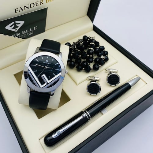 طقم فاندربلو -N1 (قلم + ساعة + كبك + مسباح )