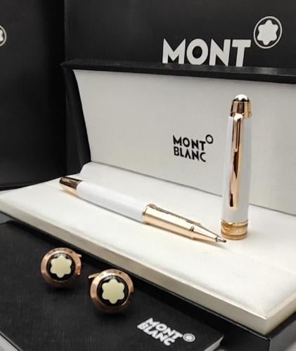 قلم وكبك ماركة مونت بلانك