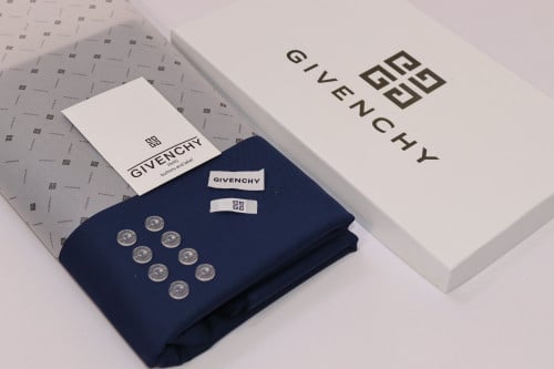 قماش جيفنشي شتوي ازرق شامي