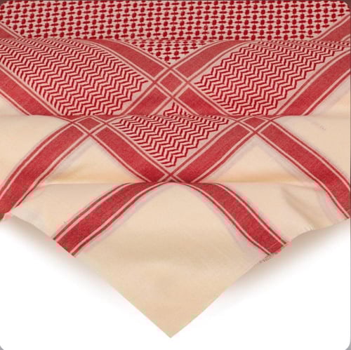 شال كشميري احمر