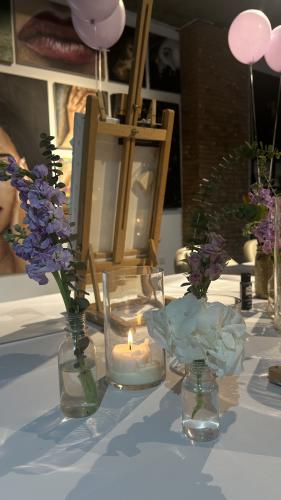 Flowers and candles 6 nov.