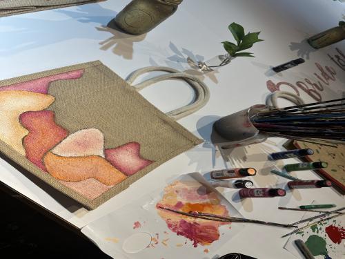 Tote bag painting 8 sep