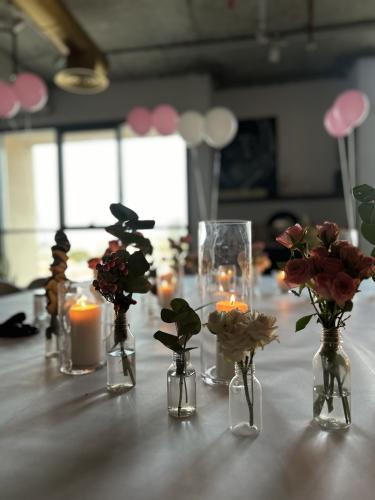 Flowers and candles 28 october