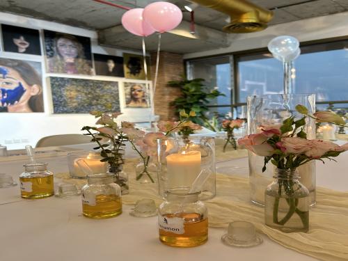 Flowers and candles 31 Jan