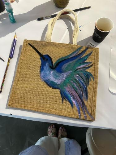 Tote bag painting 2 june 2025 4-6 PM