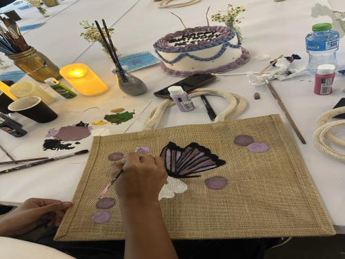 Tote bag painting - 17 April - 2025