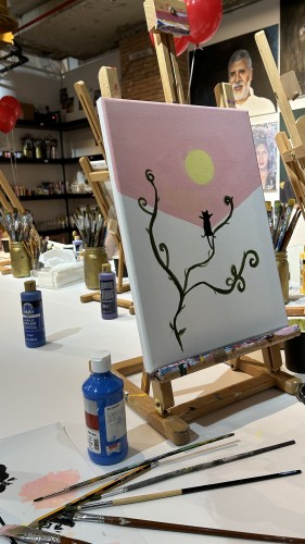 Afternoon painting 24 Feb.