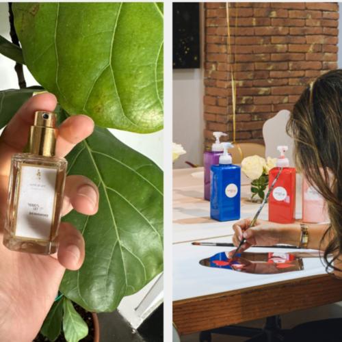 Mirror painting + mini perfume 28 aug 2025