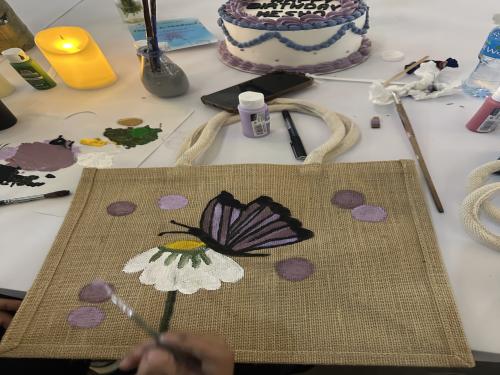 Tote bag painting - 4 April 2025