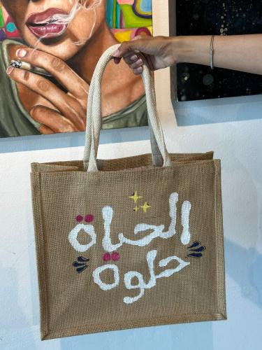 Tote bag painting 18 sep 2025