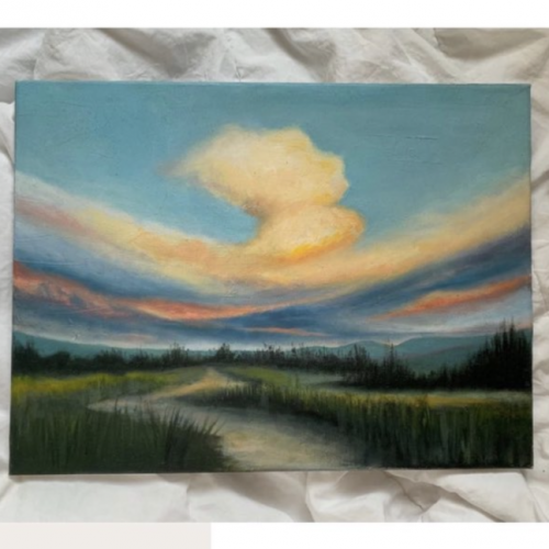 رسم الطبيعة الوان زيتية السبت