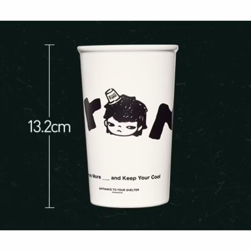 هيرونو – كوب سيراميك بتصميم أكواب الورق