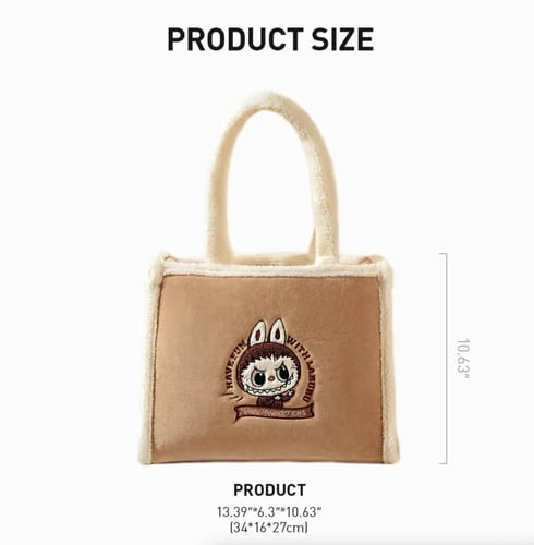 لابوبو – سلسلة الحقائب الكلاسيكية – شنطة توت قطيفة...